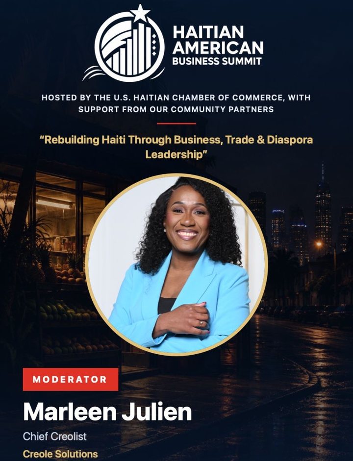 Haitian American Business Summit, moderator Marleen Julien, Creole Solutions